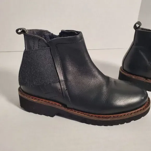 Zara Boys Leather Black Boots. Size 30 EU. SKU# B-14 - Picture 3 of 16